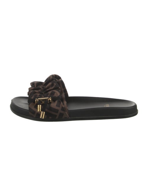 Fendi Zucca FF Logo Printed Slides