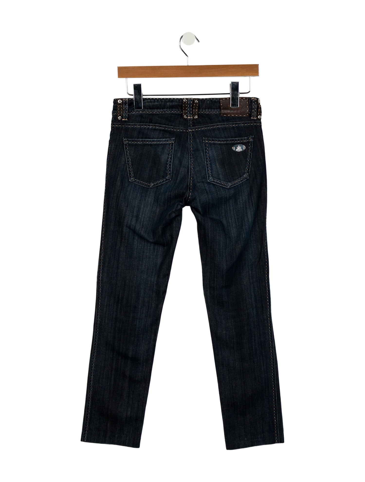 Fendi Mid-Rise Straight Leg Jeans