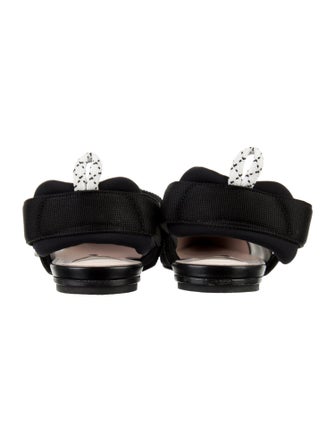 Fendi Mesh Printed Slingback Flats