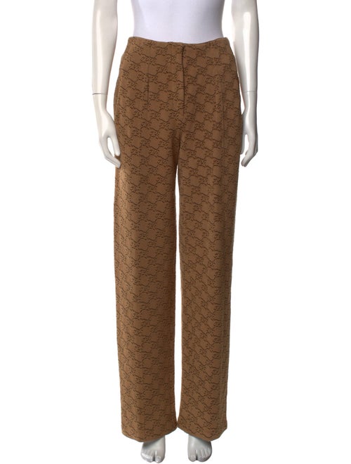 Fendi Printed Wide Leg Pants