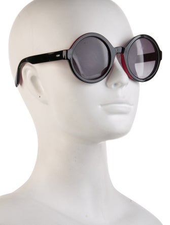 Fendi Round Gradient Sunglasses