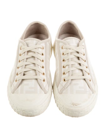 Fendi Zucca FF Logo Canvas Sneakers
