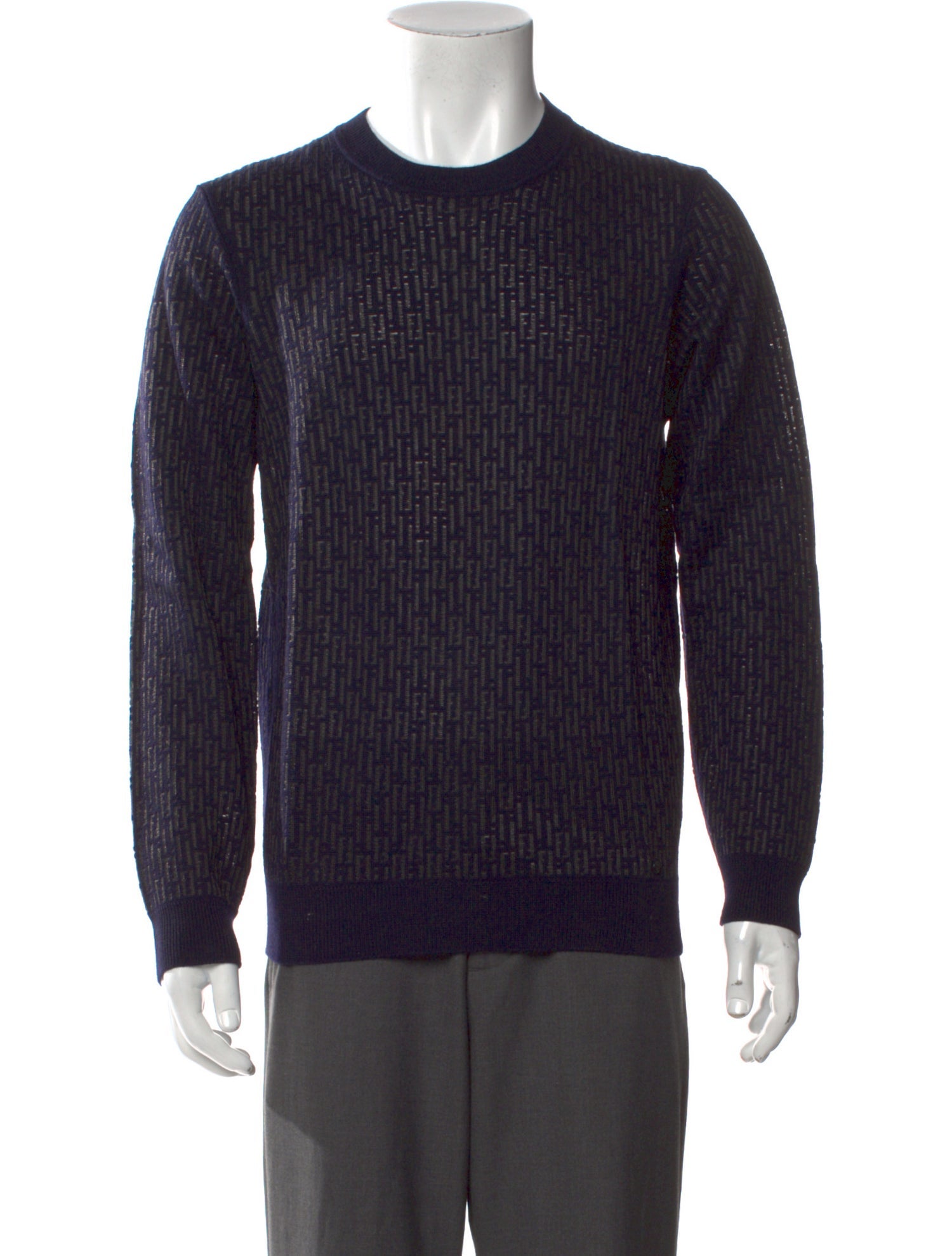Fendi Wool Crew Neck Pullover