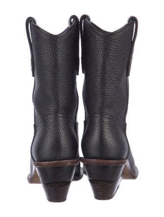 Fendi Leather Western Boots