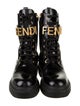 Fendi Leather Combat Boots