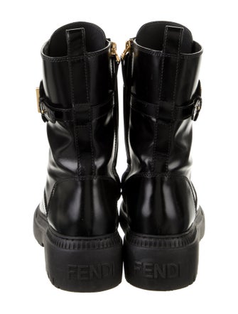 Fendi Leather Combat Boots