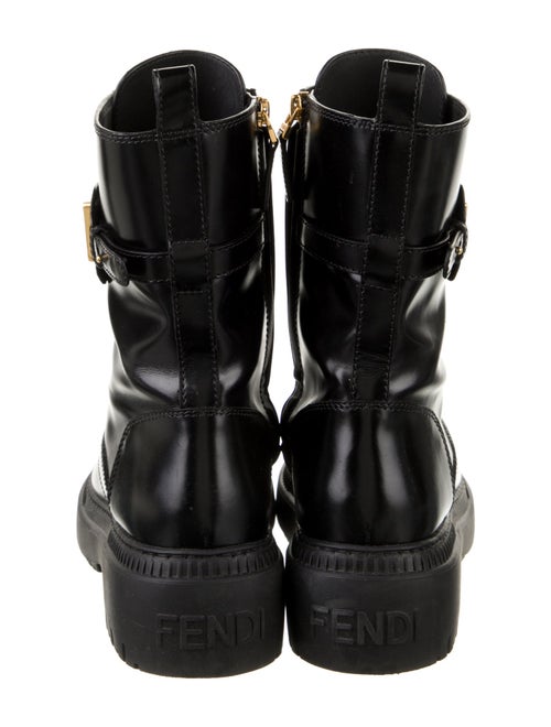 Fendi Leather Combat Boots