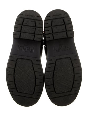 Fendi Leather Combat Boots