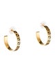 Fendi Enamel Forever Hoop Earrings
