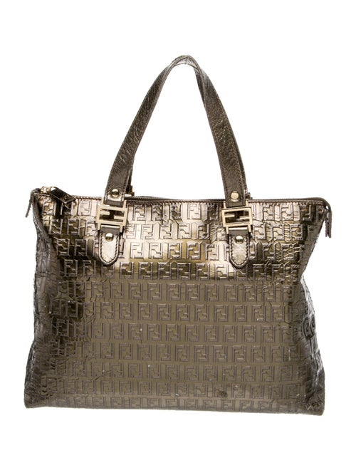 Fendi Zucchino FF Top Handle Bag