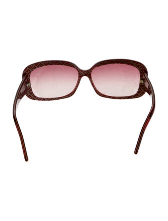 Fendi Zucca FF Logo Square Sunglasses