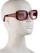 Fendi Zucca FF Logo Square Sunglasses