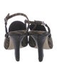 Fendi Zucca FF Logo Canvas Slingback Pumps