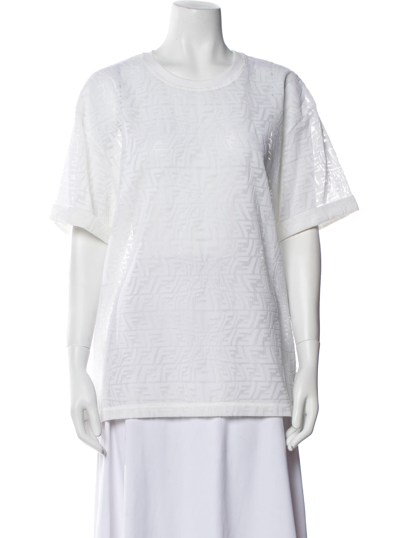 Fendi Crew Neck Short Sleeve T-Shirt