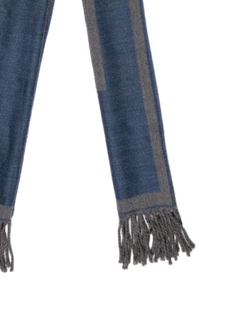 Fendi Wool Zucca FF Logo Scarf