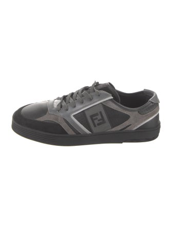 Fendi Zucca FF Logo Leather Sneakers