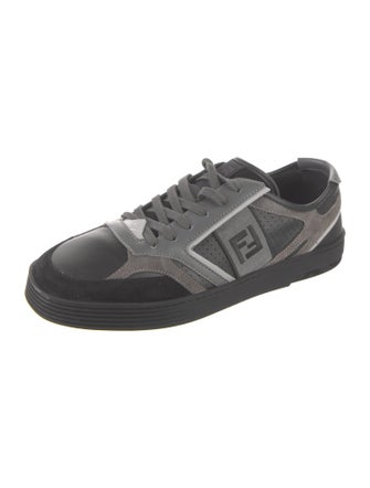 Fendi Zucca FF Logo Leather Sneakers