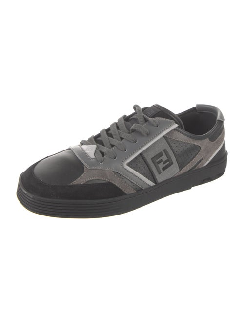 Fendi Zucca FF Logo Leather Sneakers