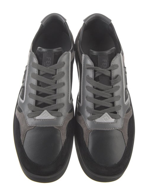 Fendi Zucca FF Logo Leather Sneakers