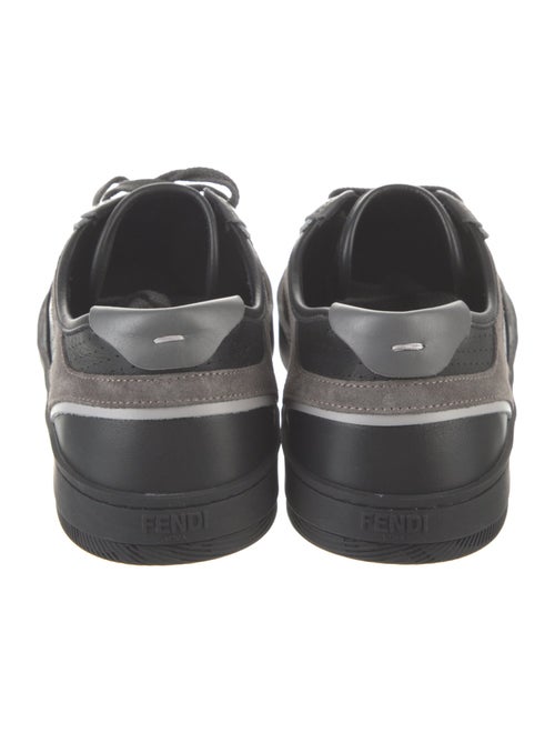 Fendi Zucca FF Logo Leather Sneakers