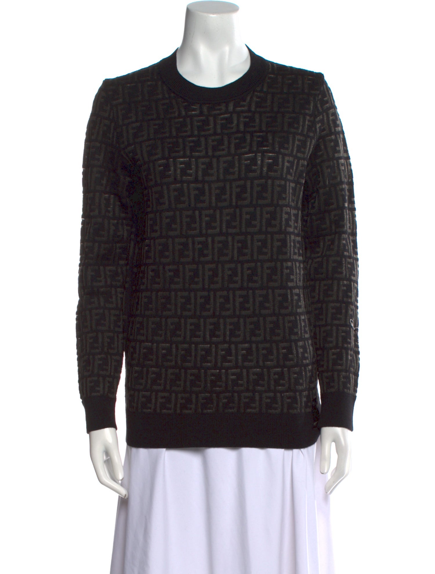 Fendi Wool Printed Sweater