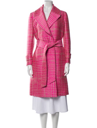 Fendi Houndstooth Print Coat