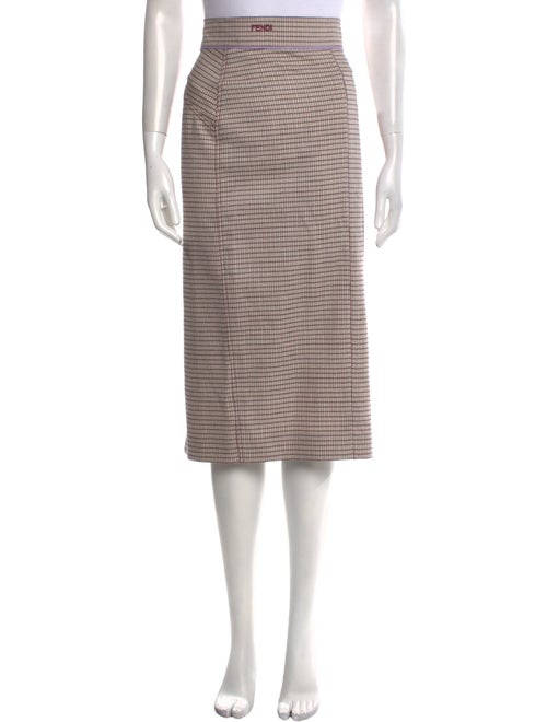 Fendi Wool Midi Length Skirt