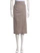 Fendi Wool Midi Length Skirt