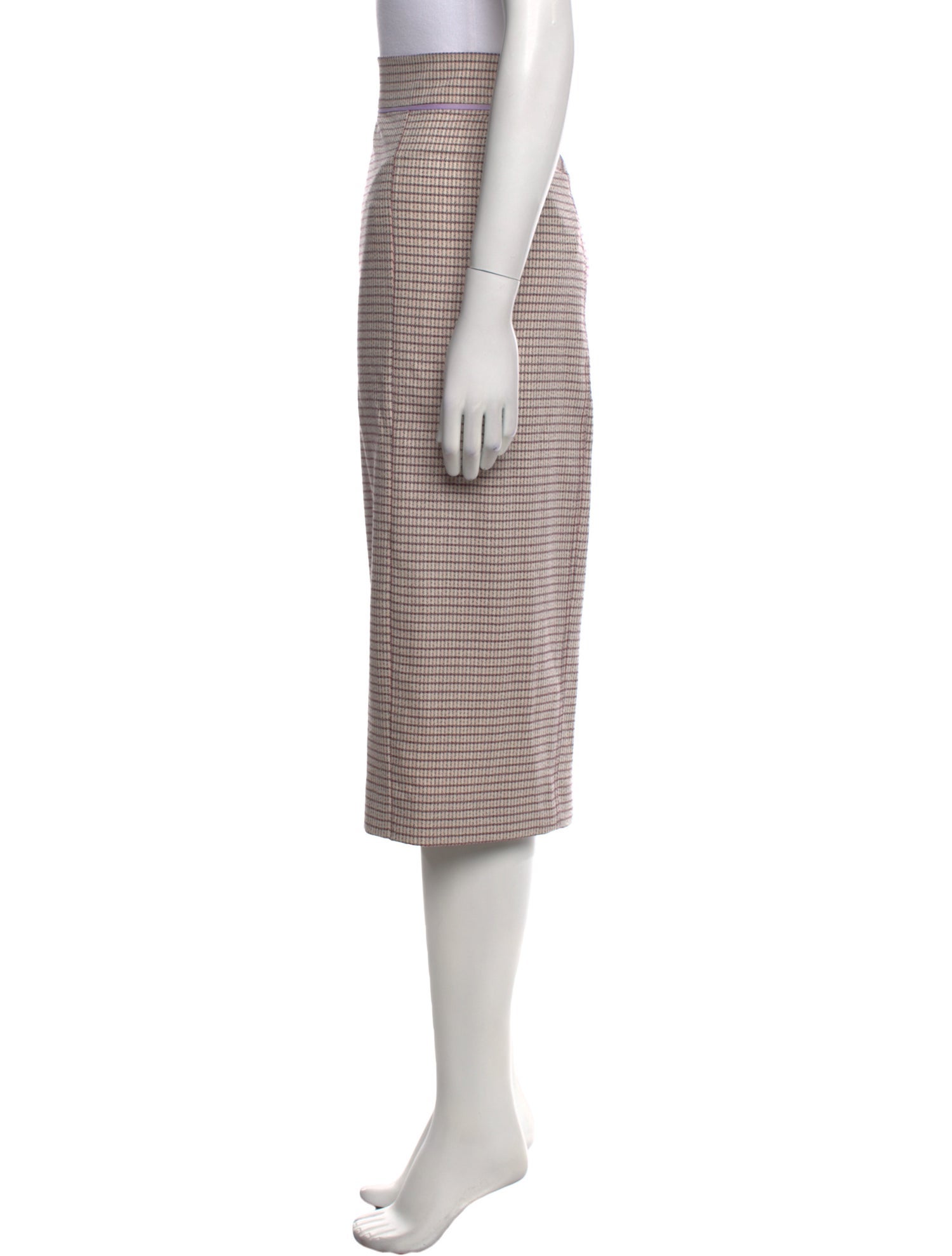 Fendi Wool Midi Length Skirt