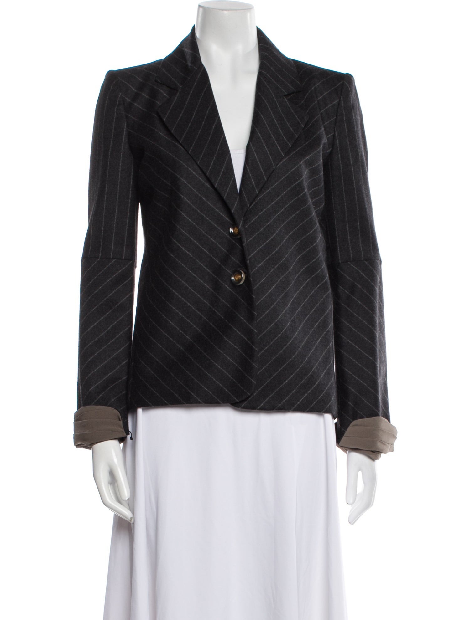 Fendi Wool Striped Blazer