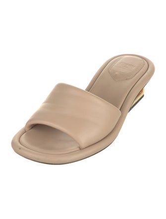 Fendi Leather Slides