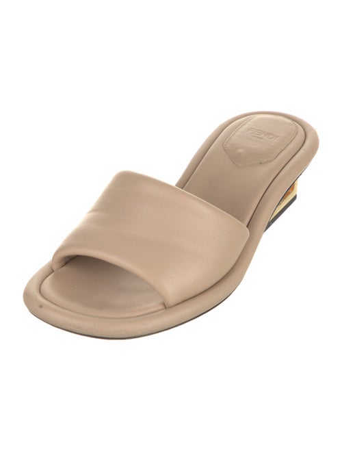 Fendi Leather Slides