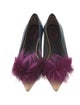 Fendi Monsters Motif Leather Flats