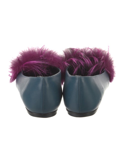 Fendi Monsters Motif Leather Flats