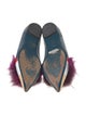 Fendi Monsters Motif Leather Flats