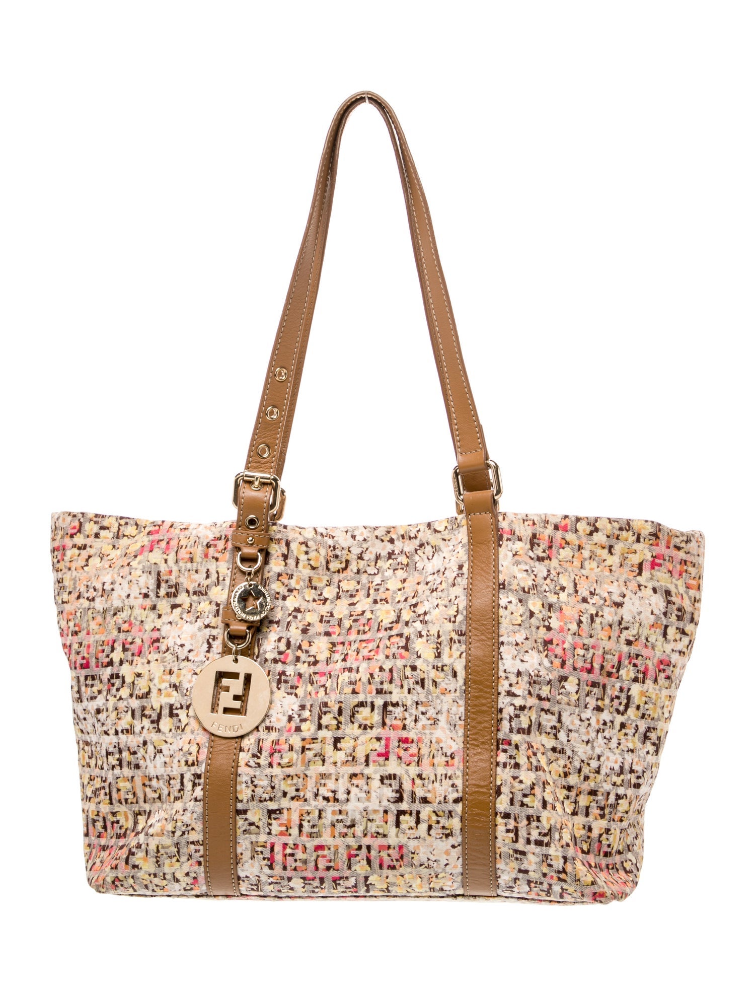 Fendi Zucchino FF Canvas Tote Vintage