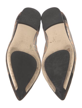 Fendi Zucca FF Logo Mesh Ballet Flats