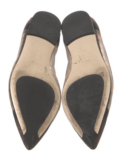 Fendi Zucca FF Logo Mesh Ballet Flats