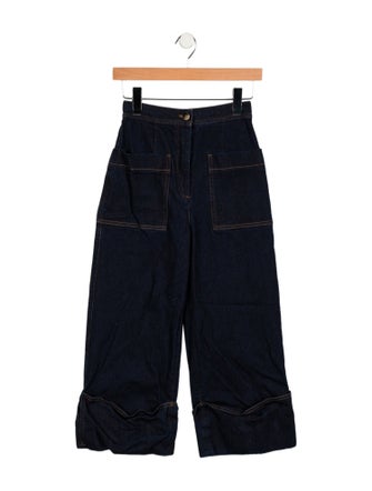 Fendi High-Rise Wide Leg Jeans