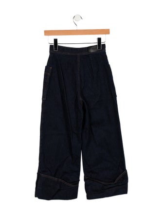 Fendi High-Rise Wide Leg Jeans