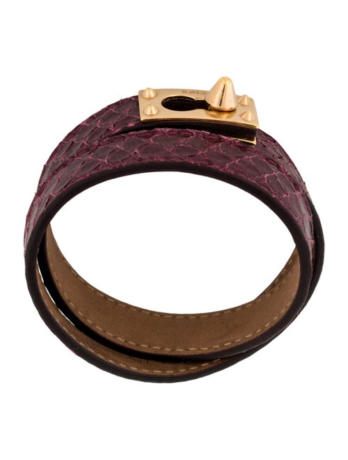 Fendi Leather Double Wrap Bracelet