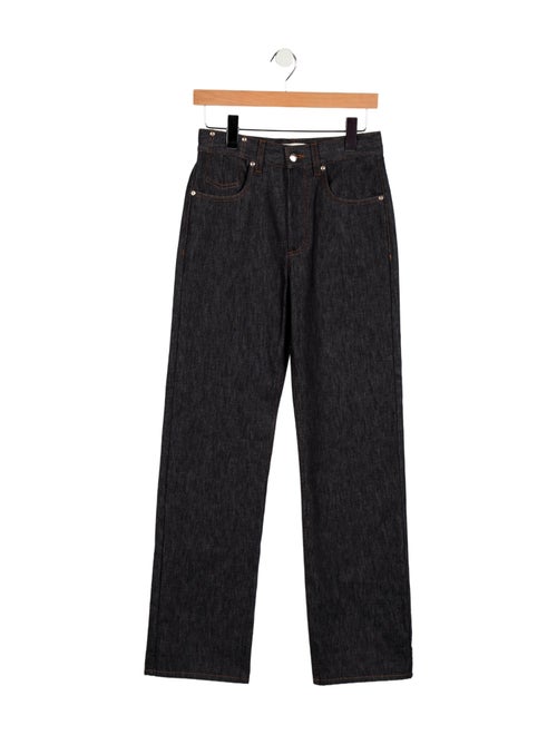 Fendi High-Rise Wide Leg Jeans
