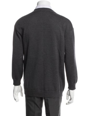 Fendi Monsters Motif Wool Cardigan