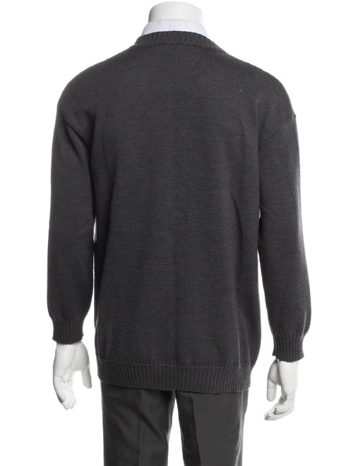 Fendi Monsters Motif Wool Cardigan