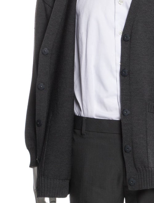 Fendi Monsters Motif Wool Cardigan