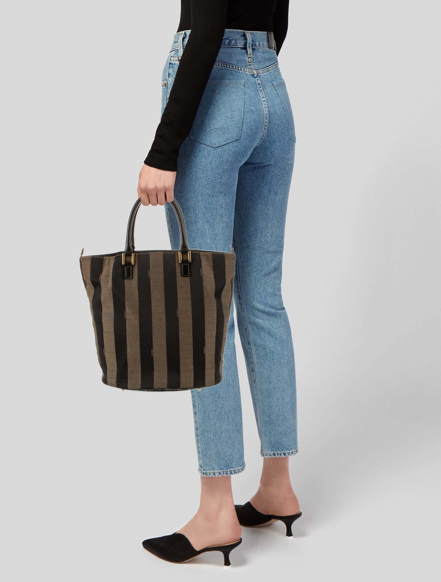 Fendi Pequin Vintage Vintage