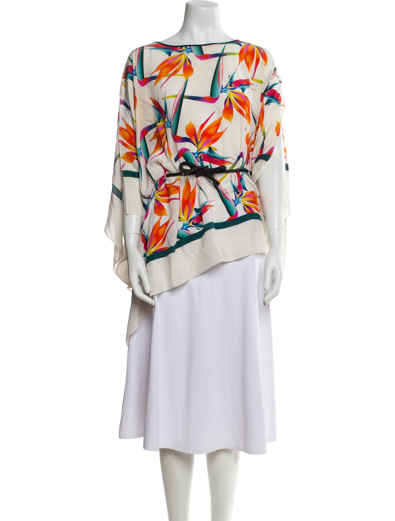 Fendi Silk Printed Tunic
