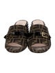 Fendi Zucca FF Logo Canvas Slides