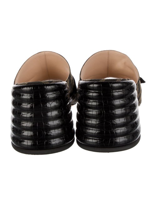 Fendi Zucca FF Logo Canvas Slides