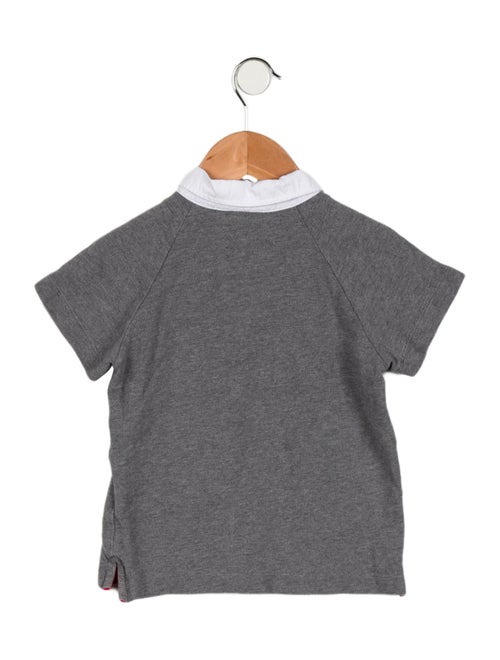 Fendi Boys' Embroidered Short Sleeve Polo Shirt